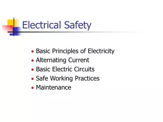 Electrical Safety