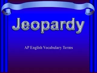 AP English Vocabulary Terms