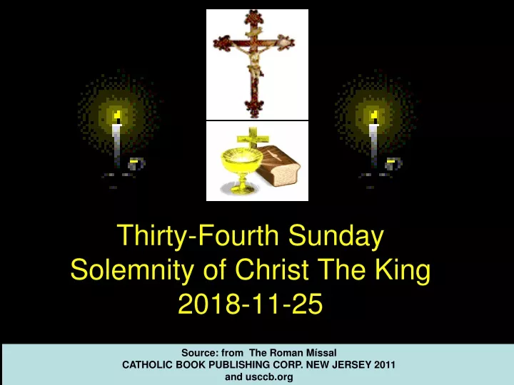 thirty fourth sunday solemnity of christ the king 201 8 11 2 5