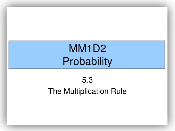mm1d2 probability
