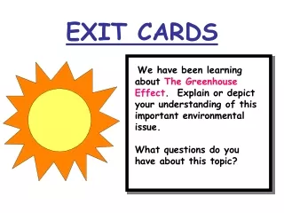 EXIT CARDS
