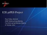 E2E piPES Project - slide 1