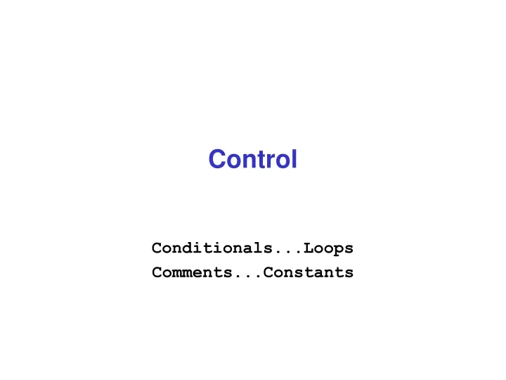 control