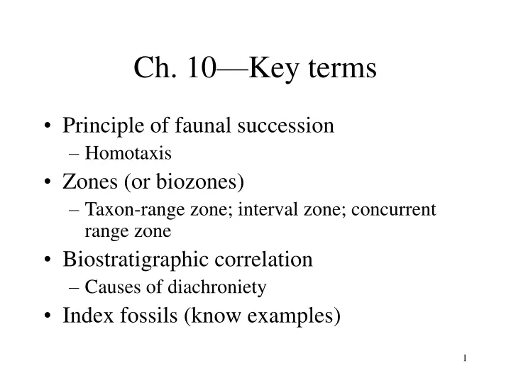 ch 10 key terms