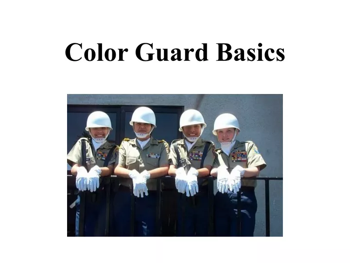 color guard basics