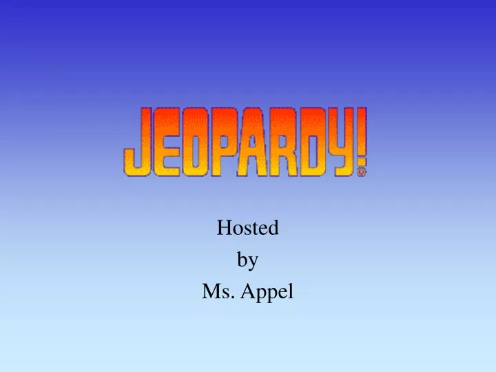 hosted by ms appel