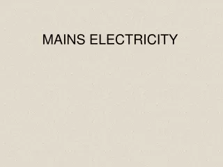 MAINS ELECTRICITY