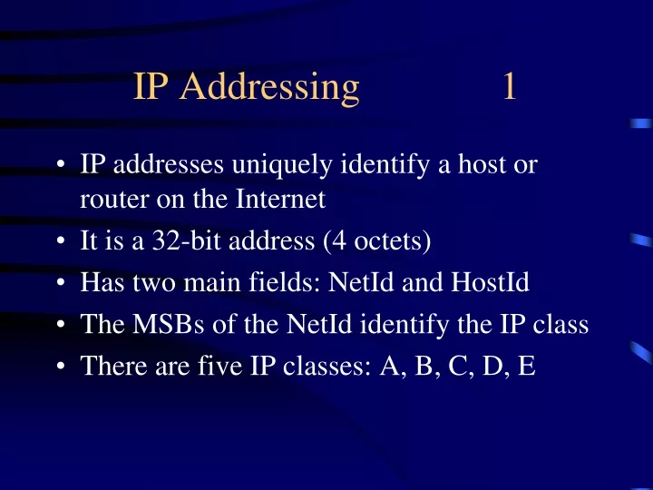 ip addressing 1