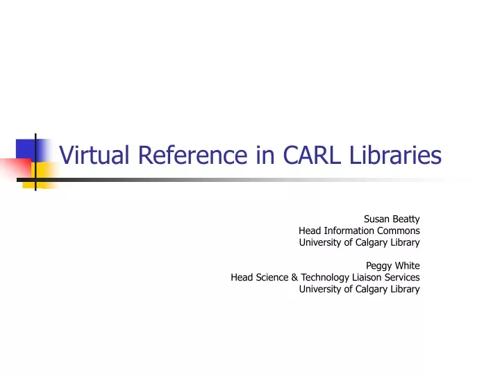 virtual reference in carl libraries