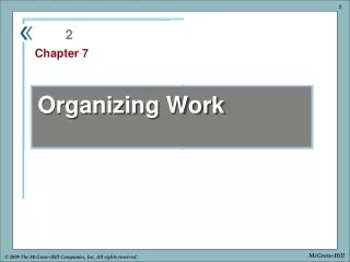 Organizing Work