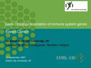 Gene Ontology Annotation of immune system genes