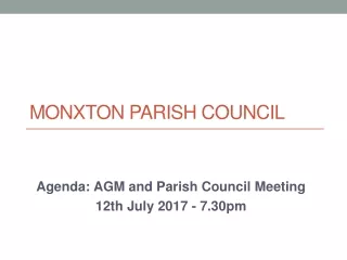 Monxton Parish Council