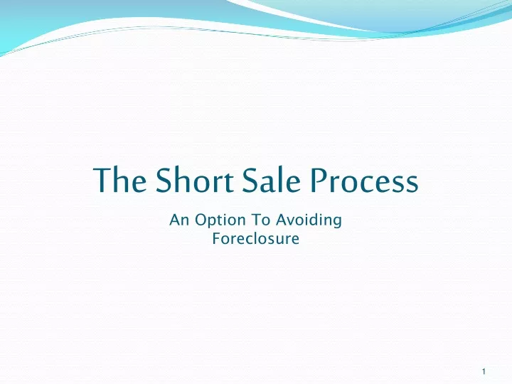 the short sale process an option to avoiding foreclosure