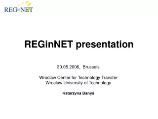 REGinNET presentation