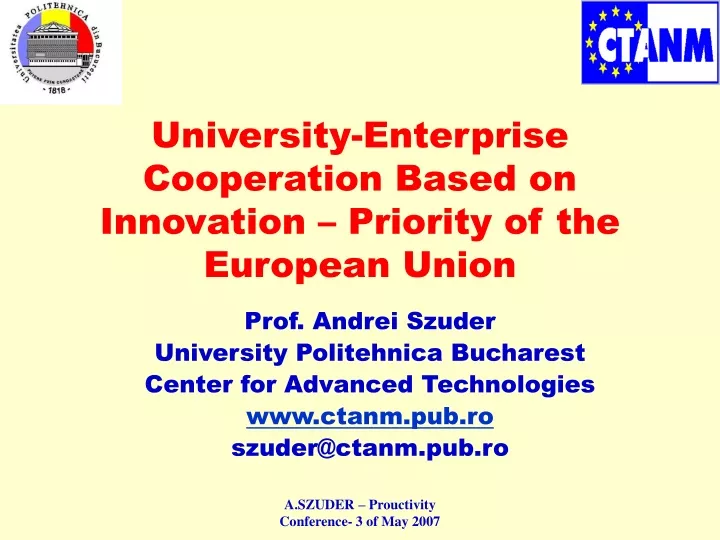university enterprise cooperation based on innovation priority of the european union