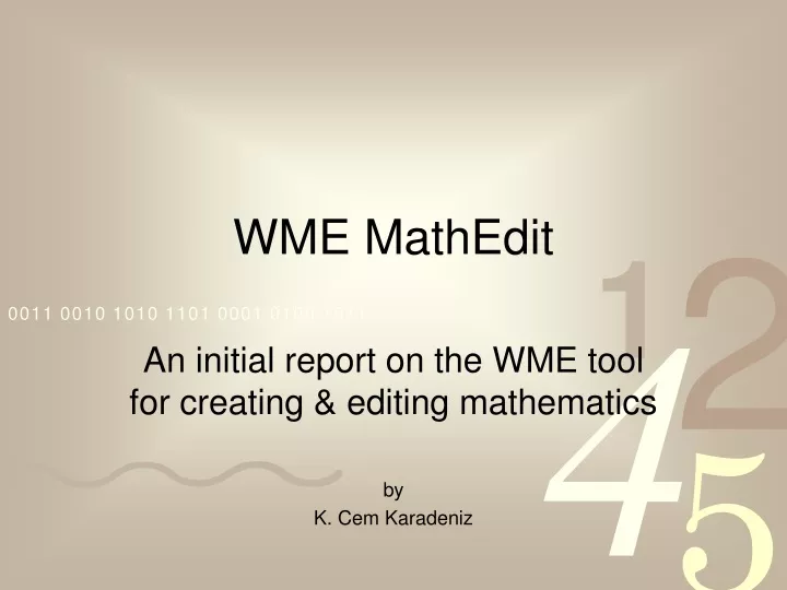 wme mathedit