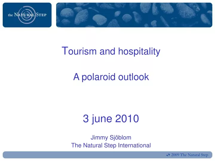 t ourism and hospitality a polaroid outlook