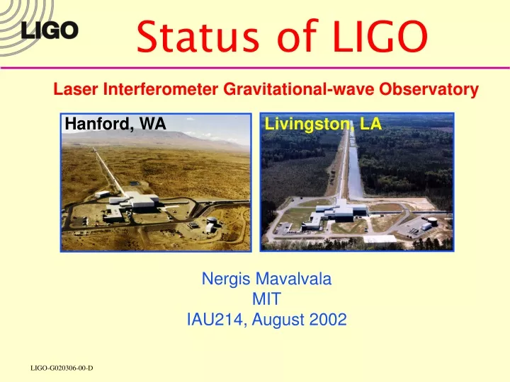 status of ligo