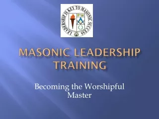 Masonic Leadership Training