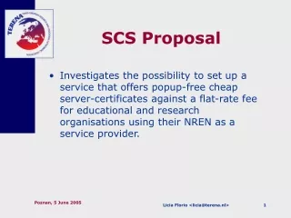 SCS Proposal