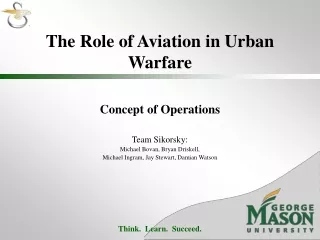 The Role of Aviation in Urban Warfare