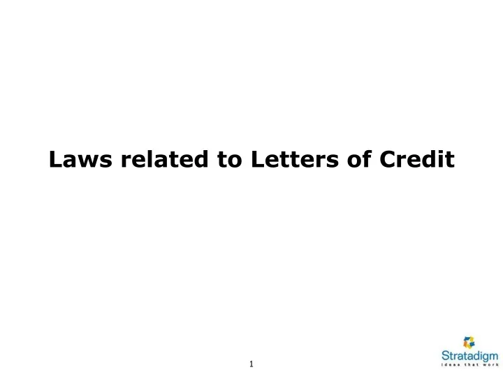 laws related to letters of credit