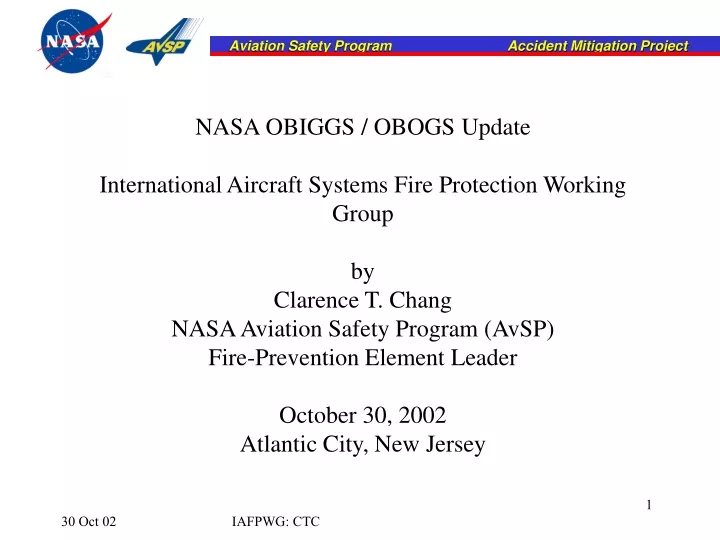 nasa obiggs obogs update international aircraft