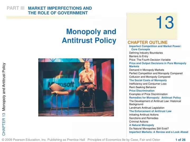 monopoly and antitrust policy