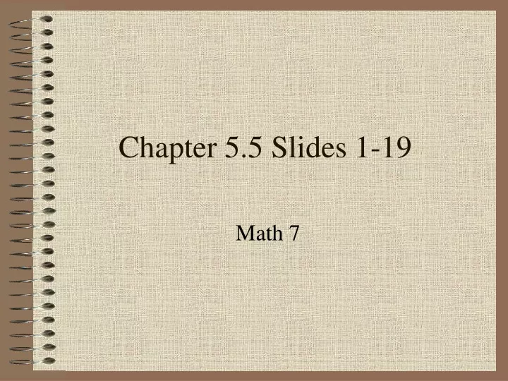 chapter 5 5 slides 1 19