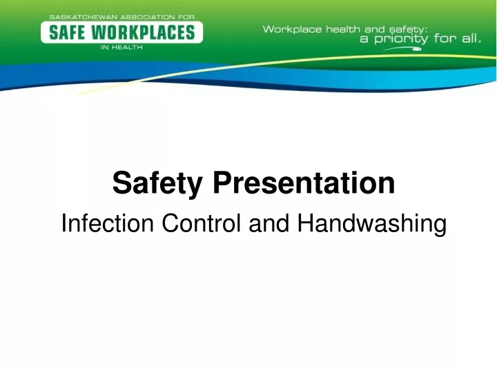 safety presentation infection control