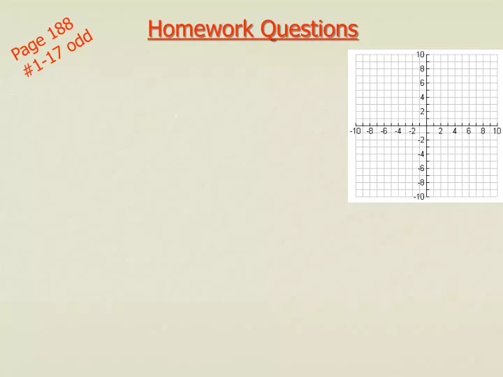 homework questions