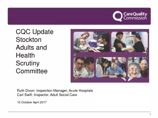 CQC Update  Stockton Adults and Health Scrutiny Committee
