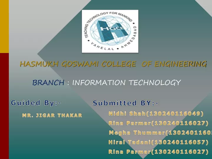 hasmukh goswami college of engineering