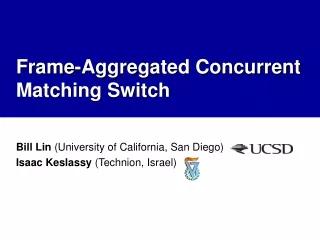 Frame-Aggregated Concurrent Matching Switch