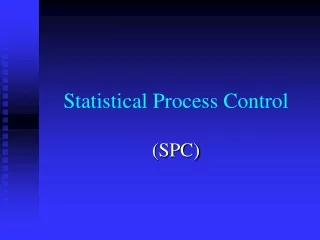 Statistical Process Control