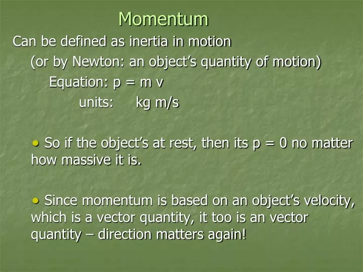 momentum