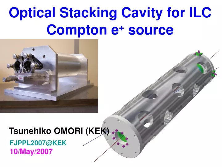 optical stacking cavity for ilc compton e source