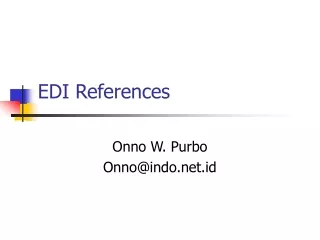 EDI References
