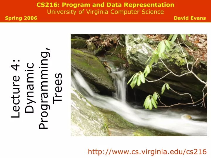 cs216 program and data representation university