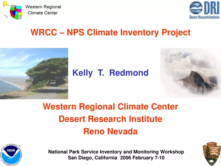 wrcc nps climate inventory project kelly