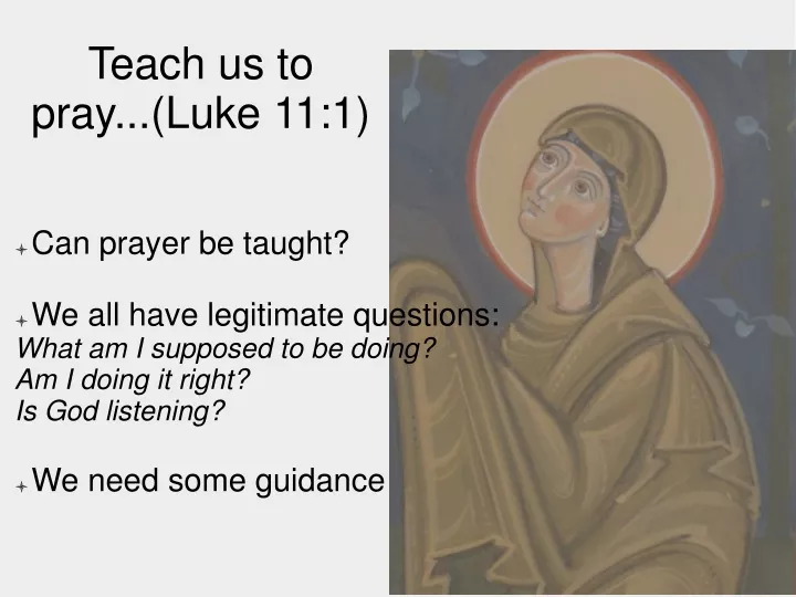 teach us to pray luke 11 1