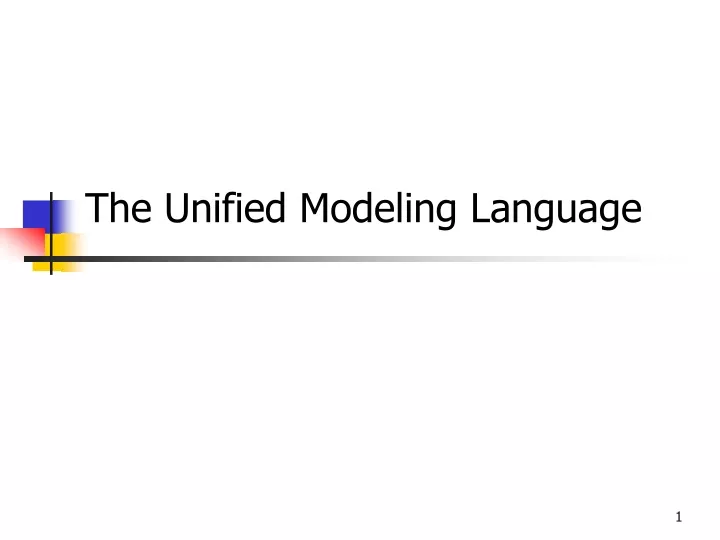 the unified modeling language