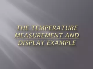 The Temperature Measurement and Display Example