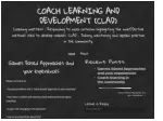 Coach Learning and Development (CLAD)
