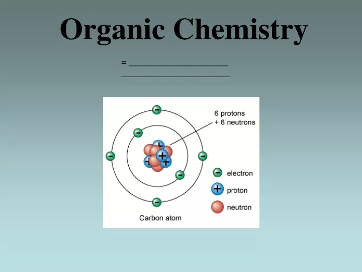 organic chemistry