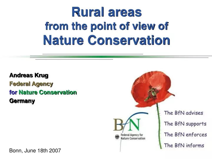 rural areas from the point of view of nature