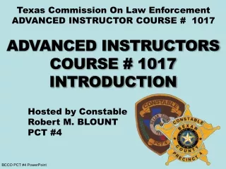 BCCO PCT #4 PowerPoint