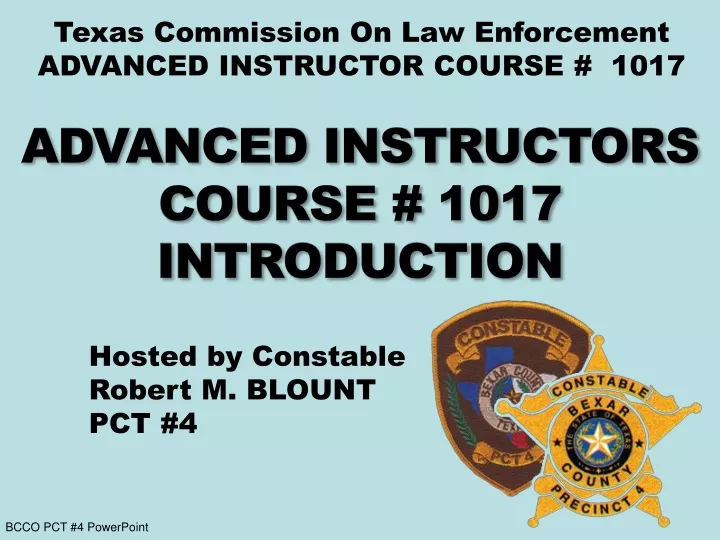 texas commission on law enforcement advanced