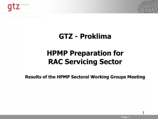 Relevance of Service Sector  for HCFC Phase-out