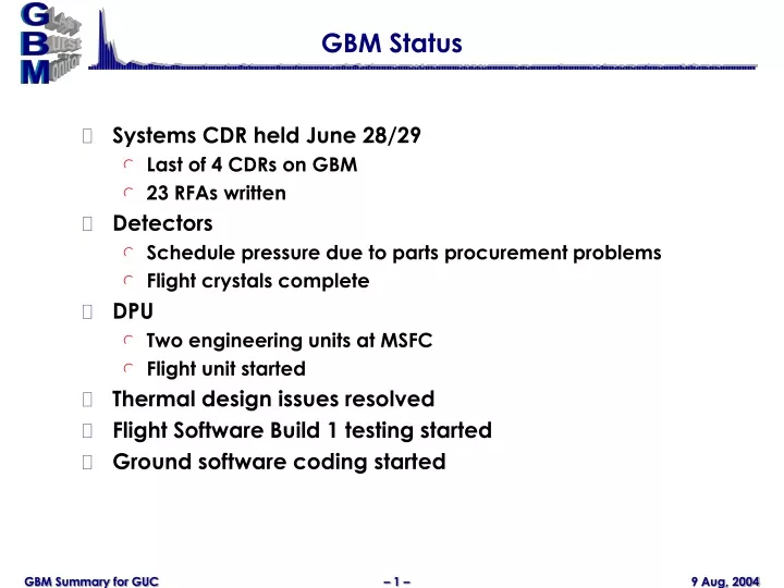 gbm status